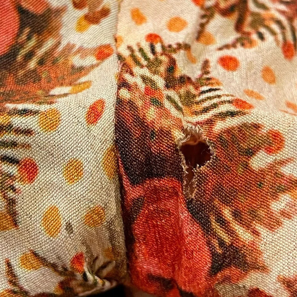 RANNA GILL by ANTHROPOLOGIE Samaire Wide Leg Pants in Blue Motif - Picture 7 of 10